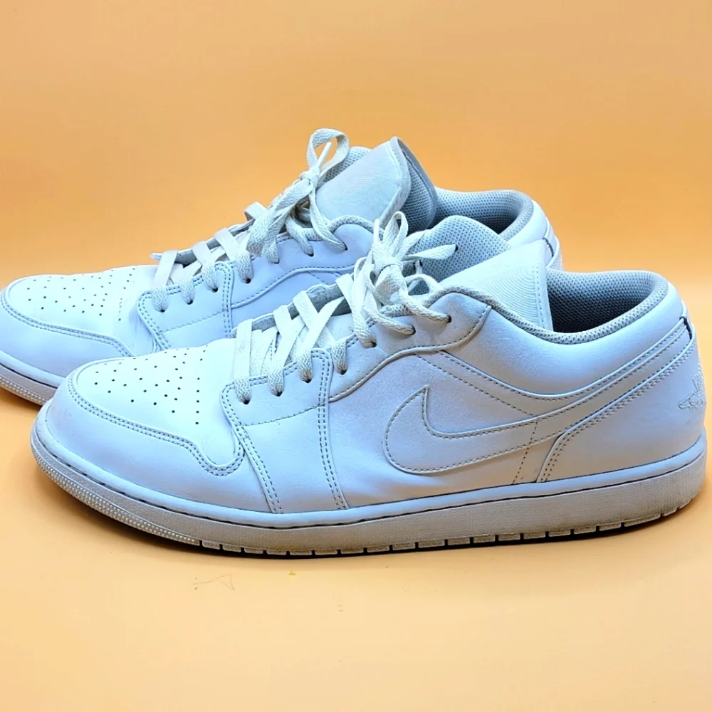 Nike Air Jordan 1 Low White‎ SIZE 15. #1461